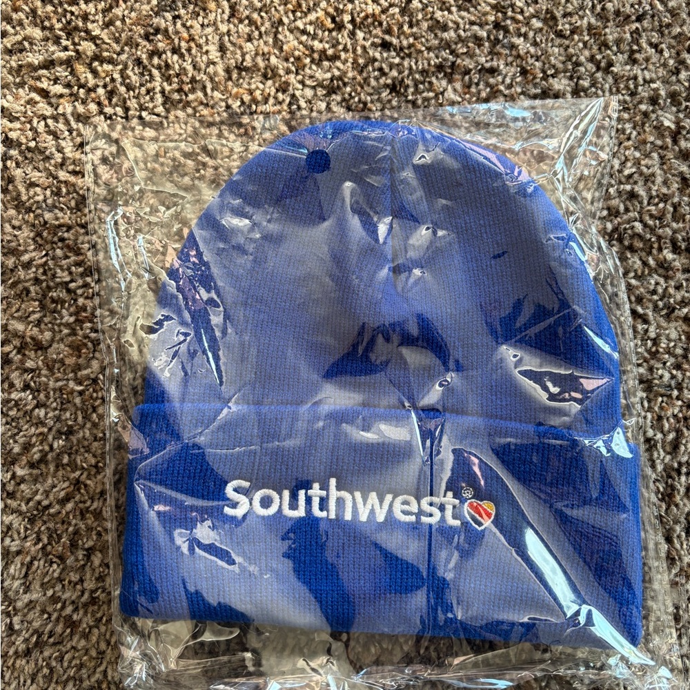 Southwest Blue Beanie Hat